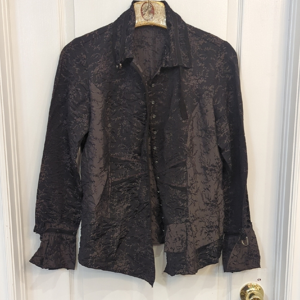 Vintage Lauren Vidal Black Blouse